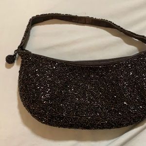 Black sequence mini bag